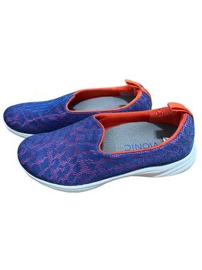 Vionic Women’s Size 7 Blue Orange Slip On Comfort Shoes Hydra 331
